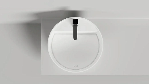 130423TM   Раковина накладная высокая Salini ARMONIA ROUND TOP 03 (S-Stone, матовый)